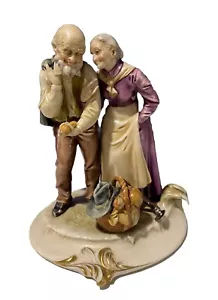Vintage Antonio Borsato "Octogenarians" Statue  Italy Ceramic Figurine RARE - Picture 1 of 1