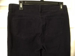 Pantaloni J Crew CLASSIC in velluto a coste donna 28 blu navy usati in ottime condizioni gamba dritta - Foto 1 di 6
