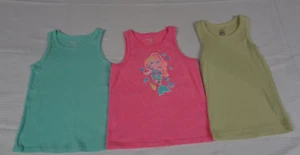 LOT OF 3 GIRLS TEES SIZE 5T TANK TOPS MERMAID TODDLER T-SHIRTS #55 - Picture 1 of 8