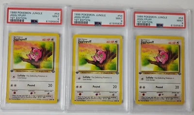 1999 Pokemon TCG Jungle Jigglypuff 1st Edition PSA 9 Mint 54/64 Pick Cert #+ - Image 1 of 4