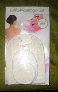 Luffa Massage Set Handschuh und 2 Pads NEU in OVP - Bild 1 von 3