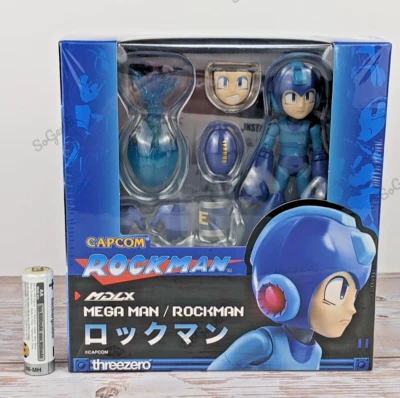 Figura de acción de metal MDLX Mega Man Rock Man Three Zero Foto 1 de 4