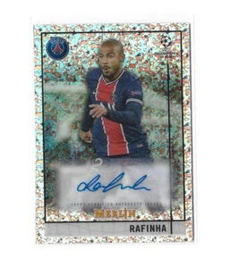 2020-21 Topps Chrome Merlin UEFA Rafinha #30 Autografo PSG #/150 - Foto 1 di 2
