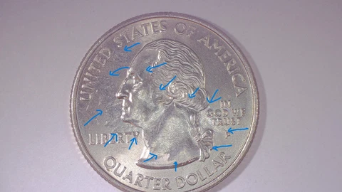 2002 P Louisiana Error Quarter HUGE Die Clash on the Obverse !!!!RARE!!!!! Cover
