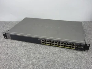 Netgear GS728TP ProSafe 24-port 1000base-T Gigabit PoE Smart Switch w/ Rack Ears - Picture 1 of 8