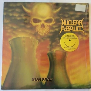 Nuclear Assault SURVIVE Original 1st Pressing US 1988 I.R.S. Records 421 95 rare - Picture 1 of 5