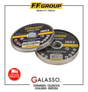 OFFERTA 10 DISCHI DA TAGLIO FF.GROUP INOX 115X1X22.23mm X SMERIGLIO - Foto 1 di 4