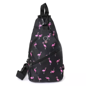Neuheit Sport schwarz Flamingo Schlinge Tasche Umhängetasche - von Westend - Bild 1 von 7