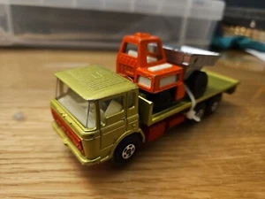 MATCHBOX SUPERKING K13/20 - DAF TRUCK WITH DUMPER LOAD - GREEN - No Box - Picture 1 of 5