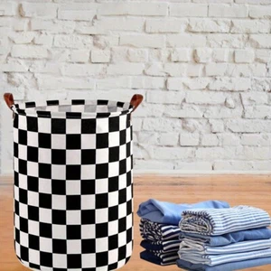 1 PC Laundry Basket Foldable Storage Bucket Bedroom Clothes Basket with Handle - Picture 1 of 7