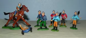 Simba cavaliere medievale 54 mm equipaggio macchina d'assedio figure dipinte 8 figure 1 cavallo - Foto 1 di 7