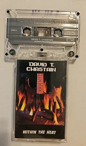DAVID T. CHASTAIN WITHIN THE HEAT RARE HEAVY METAL CASSETTE '89 R/C JASON BECKER - Foto 1 di 8