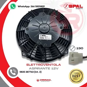 Ventilatore Aspirante Ventola Assiale Spal VA14-AP7/C-34A, 12v Diametro 190mm - Foto 1 di 5