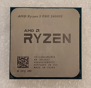 AMD Ryzen 5 Pro 2400GE YD240BC6M4MFB 3.20GHz Quad Core Socket AM4 Processor CPU - Bild 1 von 1