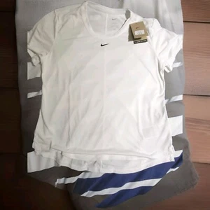 Nike DRI-FIT Women's Active Wear T-Shirt Size Medium White Coloured Nice Gift - Picture 1 of 5