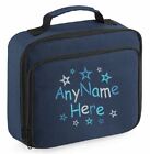 Personalised Embroidered Random Star Design Lunch Bag Insulated Kids Name School