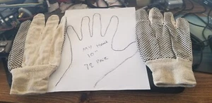 36 pair Mens White Cotton Work Gloves With Black Pvc Dots XL  $65.00  Free Ship - Picture 1 of 6