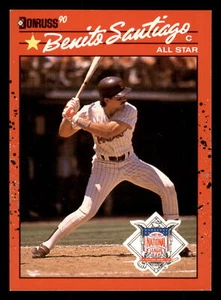 1990 Donruss Benito Santiago #708 AS San Diego Padres - Picture 1 of 2