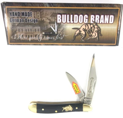 Cuchillo de bolsillo Bulldog Cape Buffalo Horn Little Peanut BDG-107BH 1132-Q Foto 1 de 4