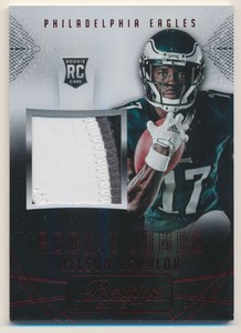 2015 Prestige Rookie Jumbo Jerseys Patch Red #RJJNA Nelson Agholor