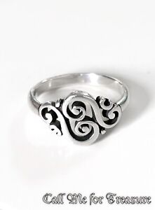 James Avery Spanish Swirl filigree ring Size 7.5 Sterling Silver 925
