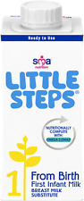 LITTLE STEPS First Infant Baby Milk, From Birth, Ready to Drink, 200ml Pack of