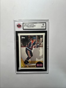 1987-88 Topps Esa Tikkanen Rookie (HH) #7 KSA 9