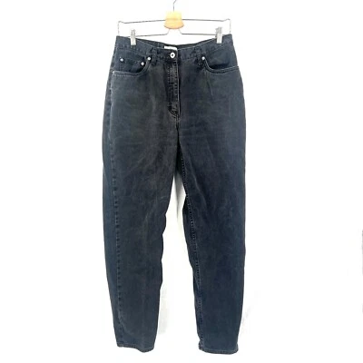 Jeans vintage Ann Taylor años 90 y2k tiro alto cintura mamá pierna cónica negro 14 14L Foto 1 de 4