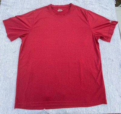 Fila Mens XL Red Athletic T Shirt Polyester Casual - Image 1 of 4