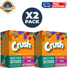 Variety Pack Crush 30 Packets Per Box~SugarFree~Drink Mix w/strawberry 2pack