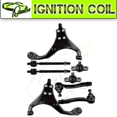 Kit de suspensão dianteira 8 peças hastes de amarração braços de controle se encaixa 2005-2009 Hyundai Tucson - Imagem 1 de 4