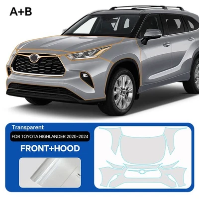For Toyota Highlander 2020-2024 Full Front PreCut PPF Kit Paint Protection Film - Image 1 of 4