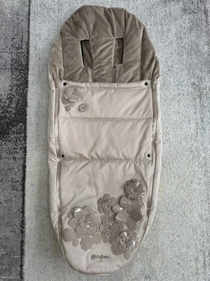 Cybex Simply  Flowers Beige Foot Muff - Image 1 of 4