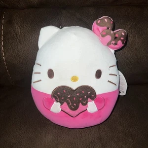 Peluche Squishmallows Sanrio Hello Kitty San Valentín 2024 Hello Kitty 8" Nuevo con etiquetas - Imagen 1 de 3
