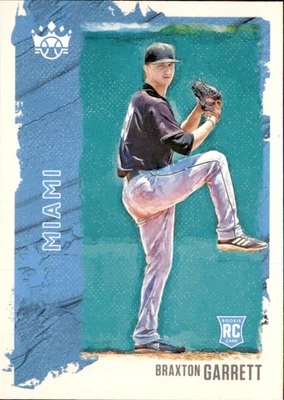 2021 Panini Diamond Kings Braxton Garrett Miami Marlins #48 (RC) - Image 1 of 2