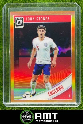 2018 Panini Donruss #128 John Stones Optic Orange 43/99 England - Image 1 of 3