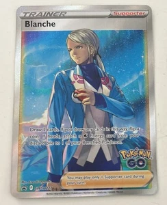 Pokemon Blanche SWSH227 Pokemon GO Full Art Holo Black Star Promo NM TCG - Picture 1 of 2