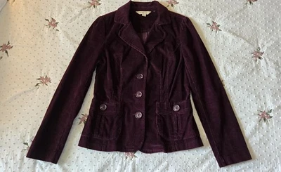 St. John's Bay Blazer~Women's S~ Purple Corduroy Jacket~Fall🍂Autumn❄️Winter - Image 1 of 4
