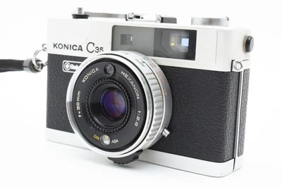 [Almost MINT /Flash] Konica C35 Flash Matic Rangefinder 35mm Film Camera JAPAN - Image 1 of 4