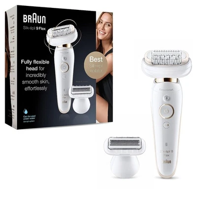 BRAUN Silk-epil 9 Flex 9-006 Epilierer Rasierer Akku weiß B-WARE - Bild 1 von 2