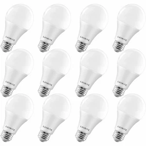 12x Luxrite A19 LED Bulb 100W Equivalent 2700K Enclosed Fixture Rated 1600lm E26 - Picture 1 of 7