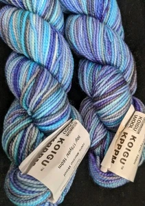2 new Hank/50g Koigu KPPPM handpainted Merino Wool Yarn P433L134 Blue - Imagen 1 de 4