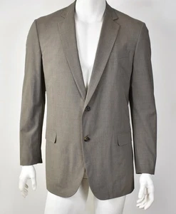BROOKS BROTHERS Brown Stripe FITZGERALD Full Canvas BrooksCool Suit Jacket 44L - Picture 1 of 5