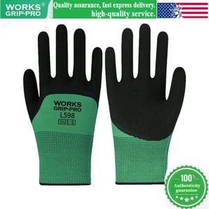 FUNCIONA Guantes de Látex Trabajo GRANDE Pintura Albañilería Construcción 6 Seis Pares-L - Imagen 1 de 9