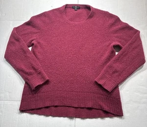 J CREW Merino Wool Sweater Womens XXS Crew Neck Size M, Maroon - Picture 1 of 9