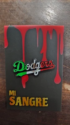 Los Angeles Dodgers Print Mexico Flag Enamel Pin - Image 1 of 3