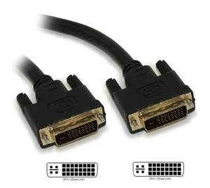 6ft DVI-I Dual Link DIGITAL AND ANALOG (28 AWG) Gold Plated Cable - Picture 1 of 2