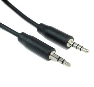 2ft 3.5mm TRS Male to 3.5mm TRRS Angled Male LINE LEVEL RECORDING Cable - Picture 1 of 3