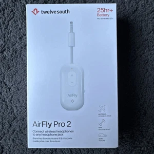 Twelve South AirFly Pro 2 Bluetooth Transmitter - 25+ Hour Battery £62 new - Afbeelding 1 van 1