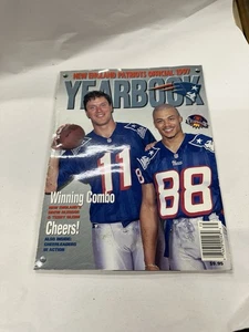 Anuario oficial 1997 de los New England Patriots Drew Bledsoe Terry Glenn revista NFL - Imagen 1 de 2
